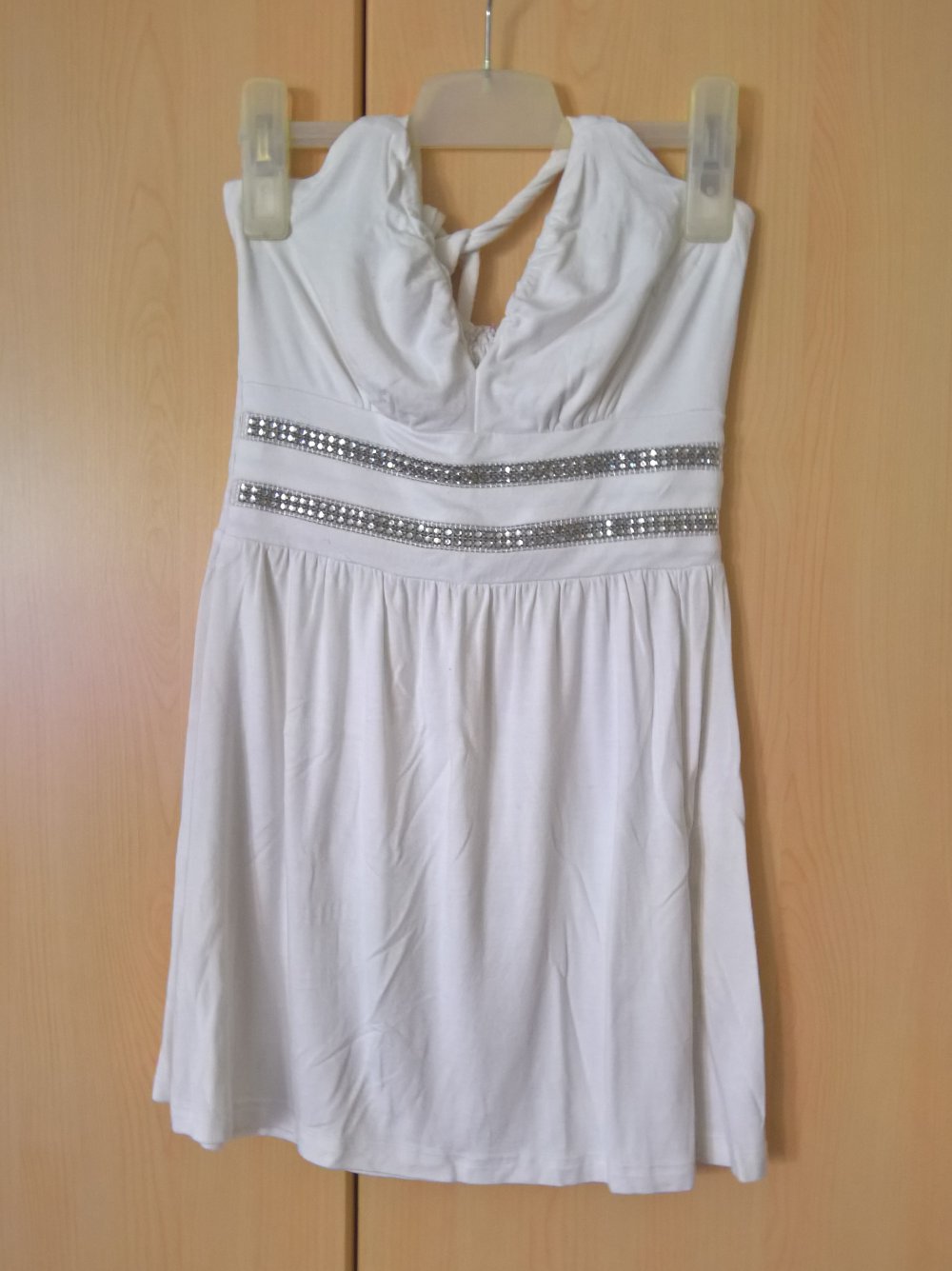 weißes Neckholder-Top von Lipsy Gr. 34