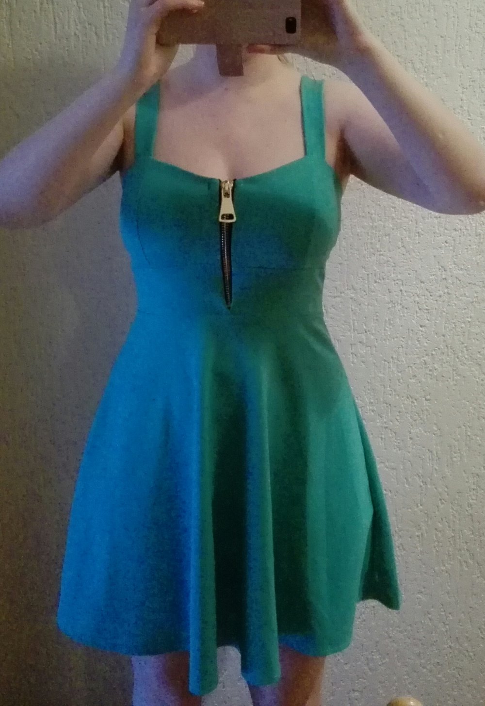 tolles Kleid XS/S 34/36 mit Reißverschluss vorne