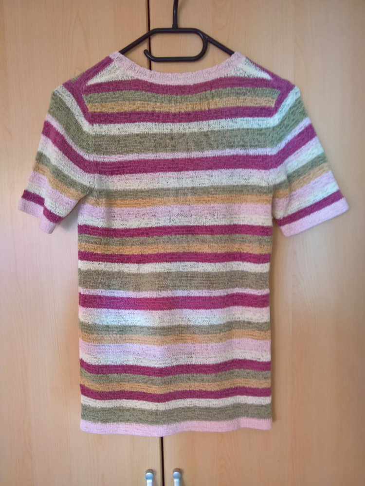 gestreifter Kurzarm-Pulli 36 S