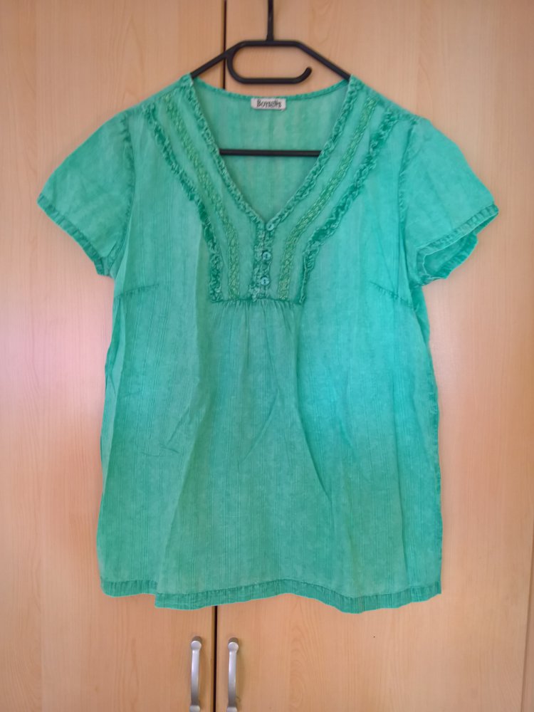 Tunikashirt von Boysen's, mint/türkis, Gr. M