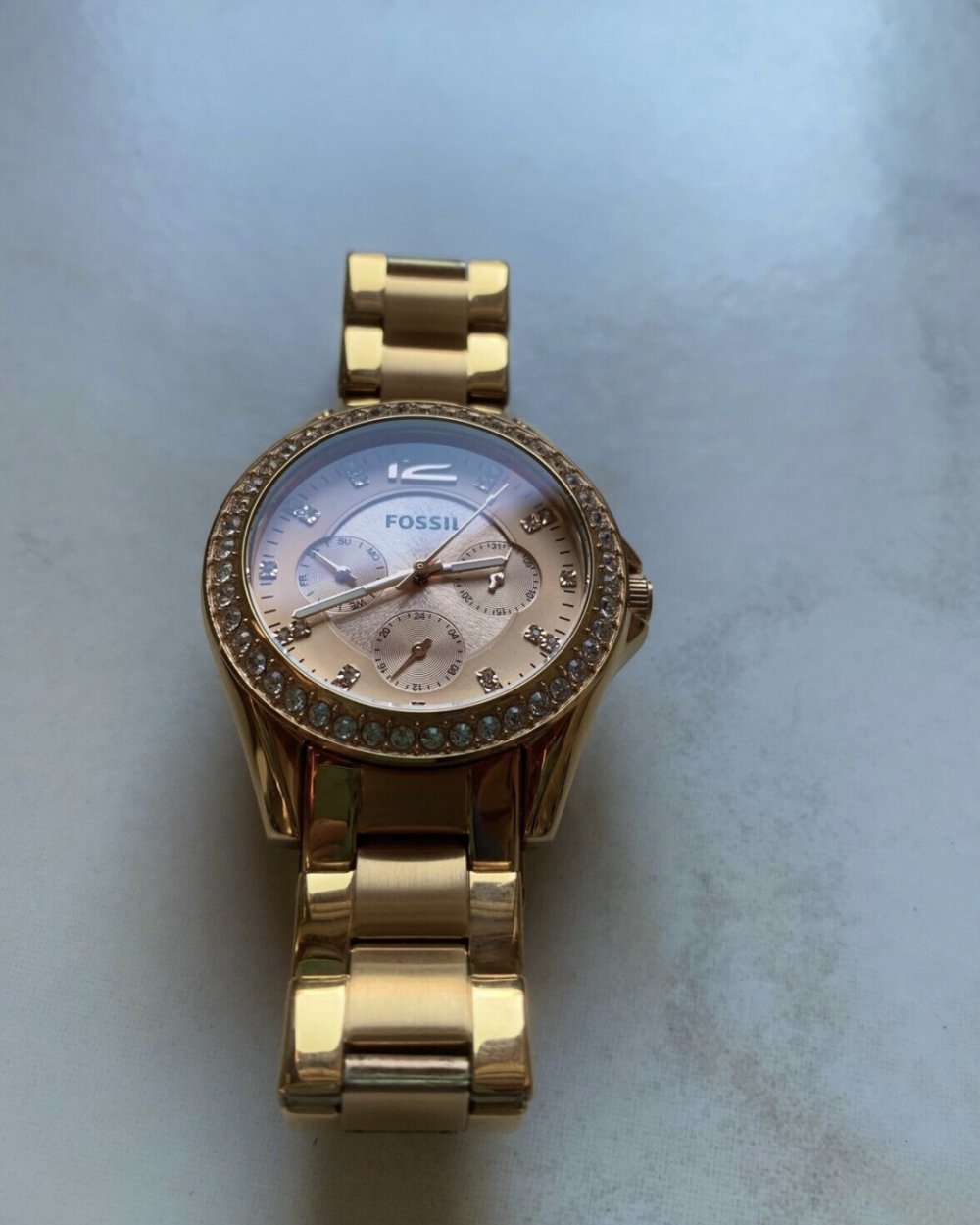 Damenuhr Fossil rosé
