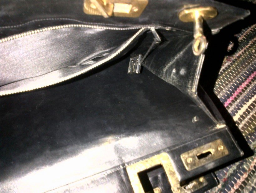 Ledertasche schwarz 