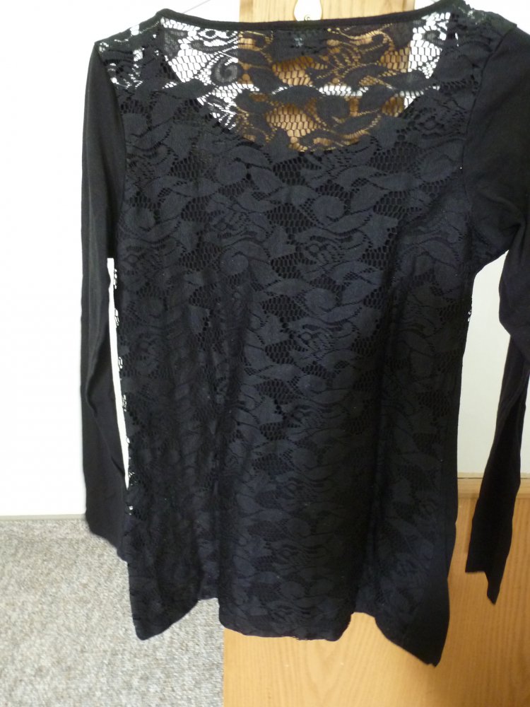 Longshirt mit Spitze