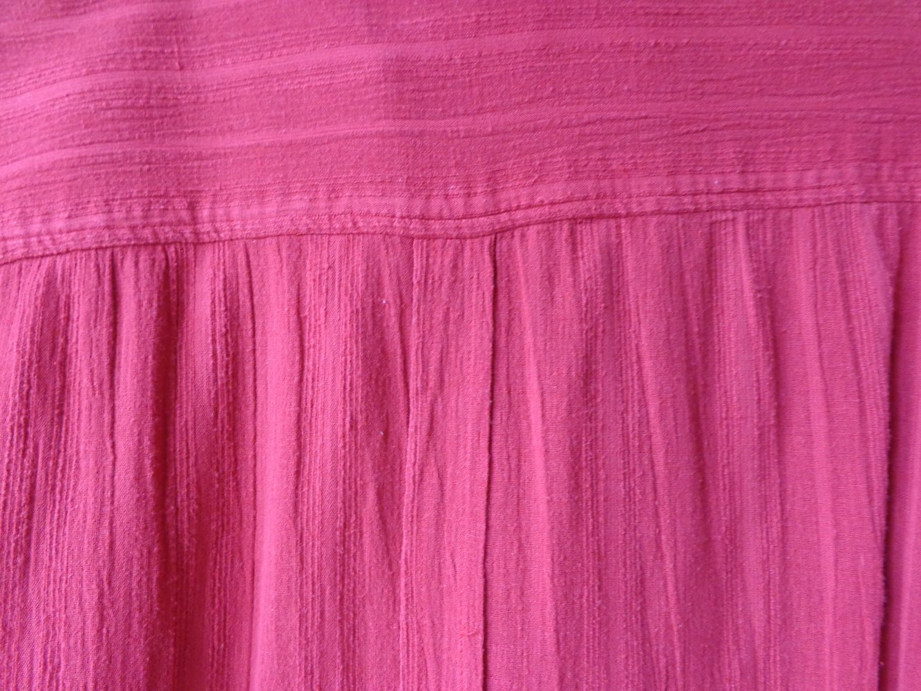 Vintage - Hemd - Crêpe-Hemd - Herren, rot, Gr. 39/40, ca. Gr. M/L