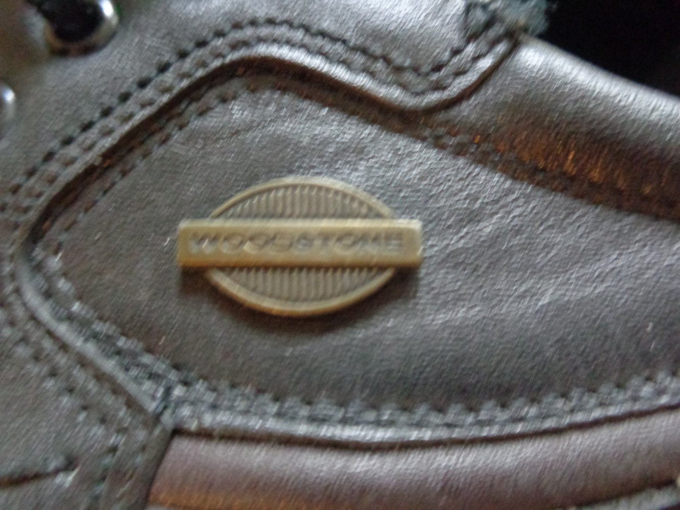 Vintage - Herren-Schuhe, Schnürschuhe, Gr. 41, schwarz/braun, gebraucht, Leder, Woodstone