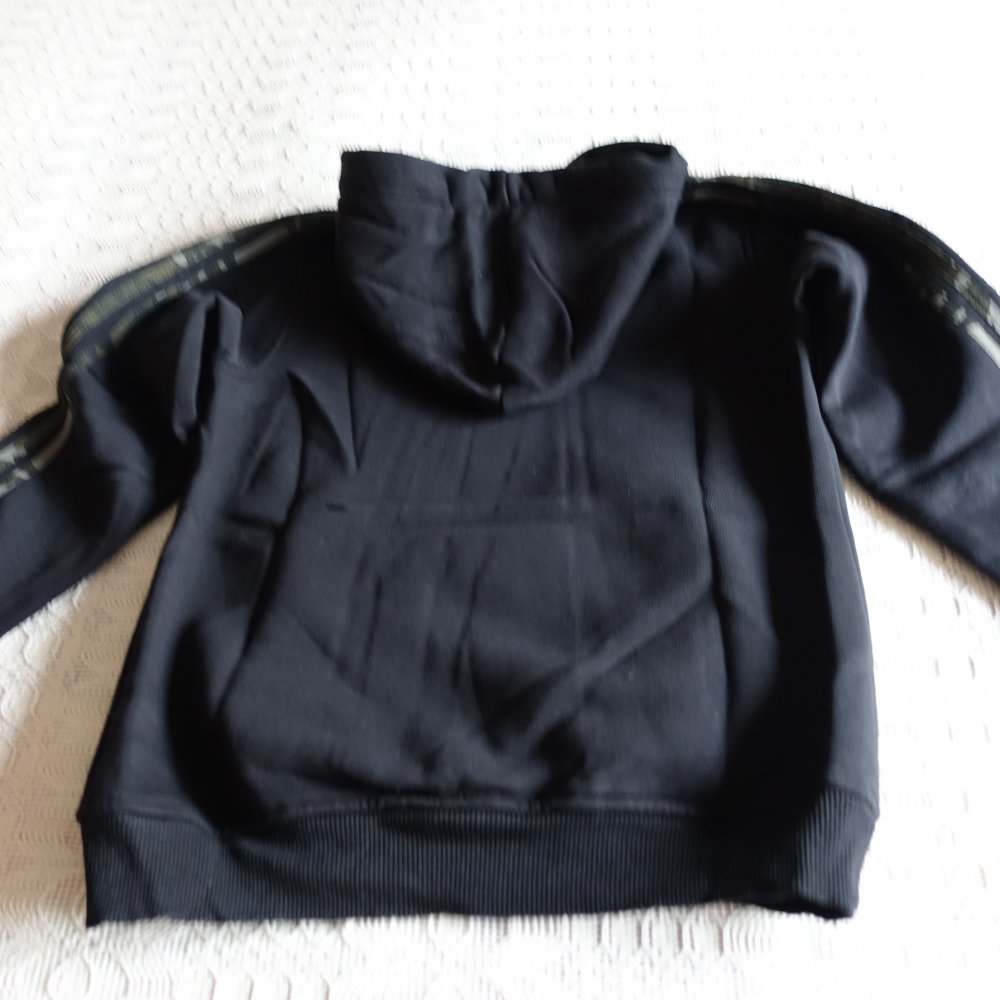Hoodie, Sweatshirt mit Kapuze, Kapuzenshirt, Gr. M, ca. Gr. 36/38, Känguruhtaschen, schwarz/navy