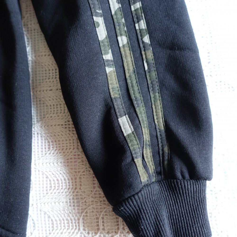 Hoodie, Sweatshirt mit Kapuze, Kapuzenshirt, Gr. M, ca. Gr. 36/38, Känguruhtaschen, schwarz/navy