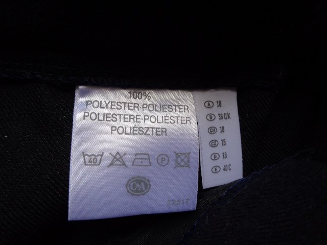 #Hose, Stoffhose, Flanell, Gr. 36 / Kurzgröße 18, dunkelblau, Marke: Canda, hoch geschnitten