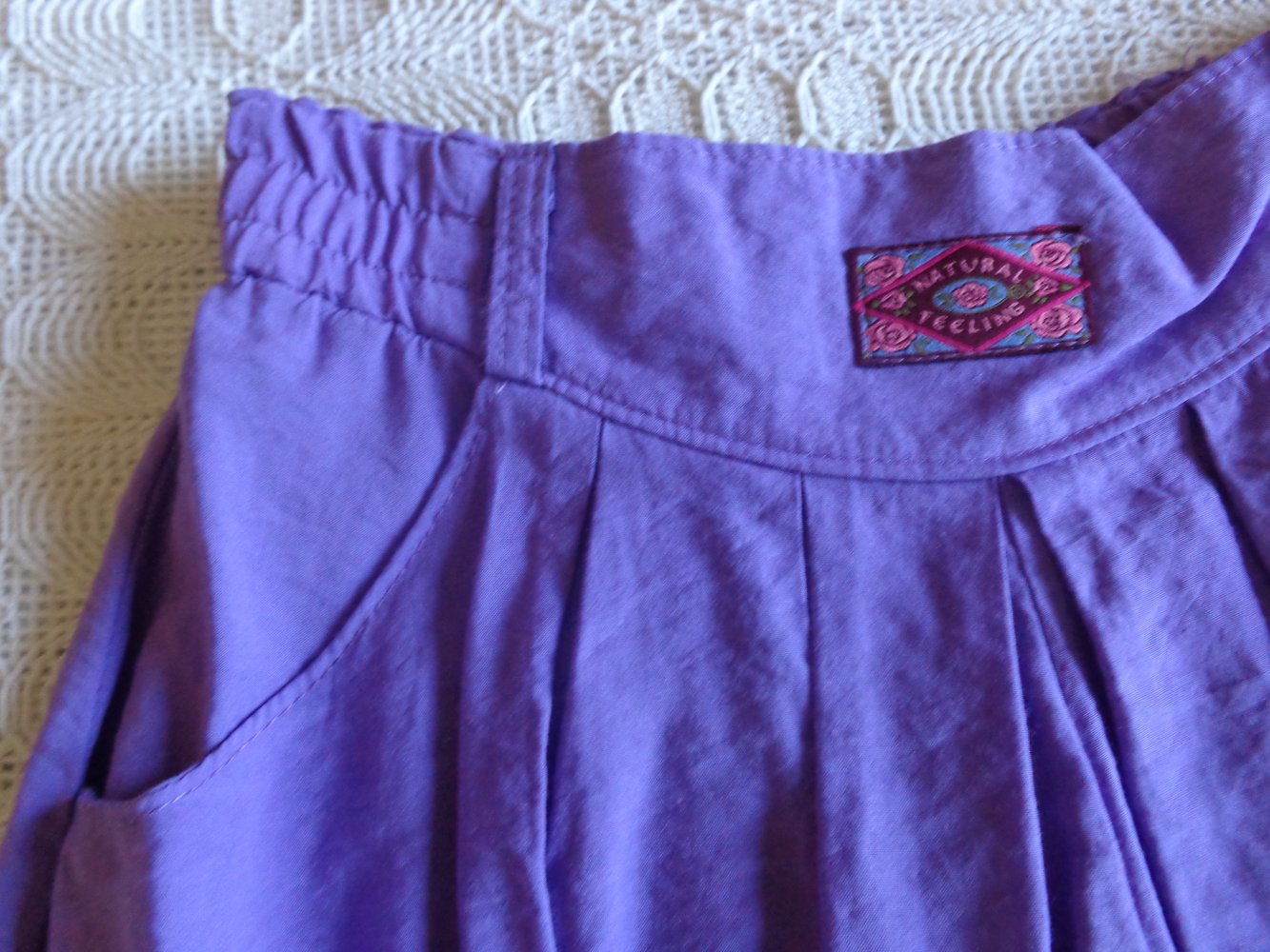 #Mädchen - Rock, Hosenrock, lila, Gr. 128