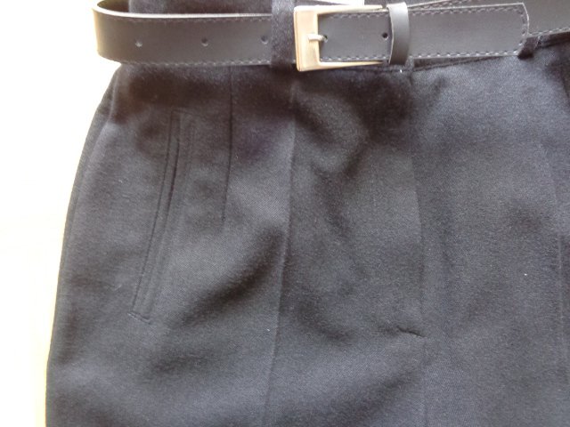#Hose, Stoffhose, Flanell, Gr. 36 / Kurzgröße 18, dunkelblau, Marke: Canda, hoch geschnitten