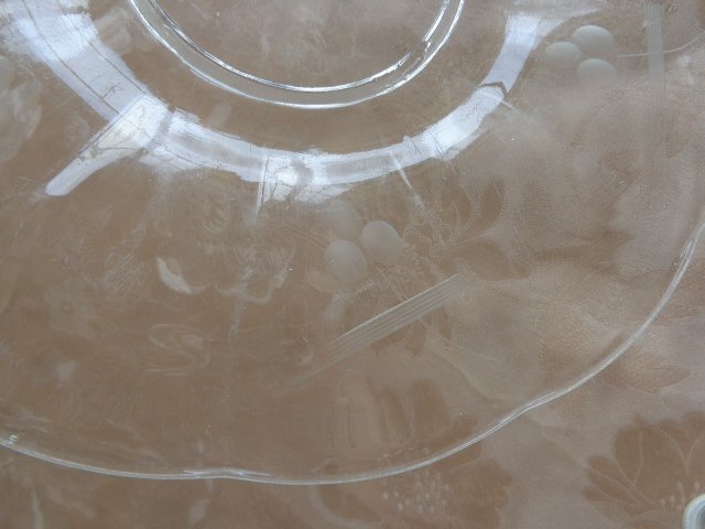 Vintage - Tortenplatte - Tortenteller - Kuchenteller - Kuchenplatte - Glas