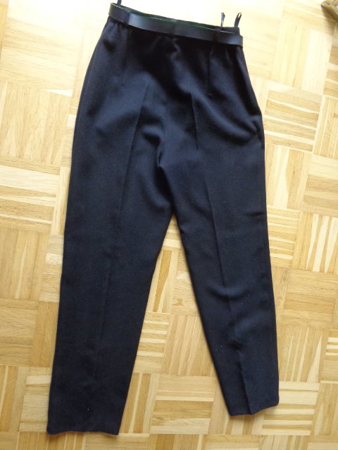 #Hose, Stoffhose, Flanell, Gr. 36 / Kurzgröße 18, dunkelblau, Marke: Canda, hoch geschnitten