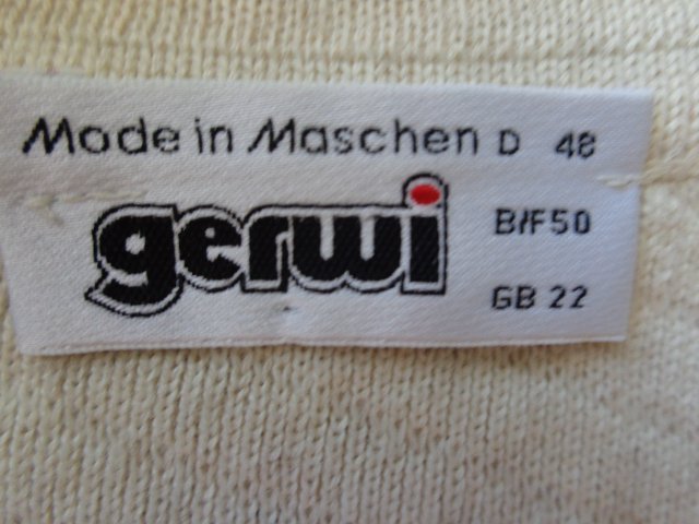 #Weste Strickweste Wollweste creme Gr. 48 bzw. ca. Gr. XL