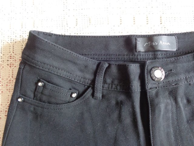 Skinny-Stoffhose Hose ca. Gr. 36? oder Gr. 38?, schwarz, kaum getragen, neuwertig