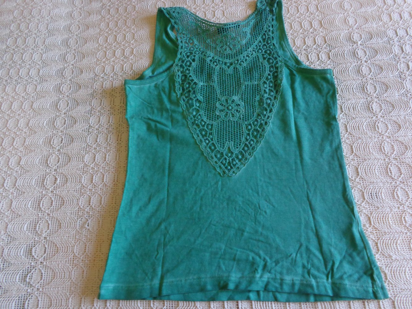 Vintage - Top, Shirt, Gr. S bzw. ca. Gr. 36, grün, Totenkopf