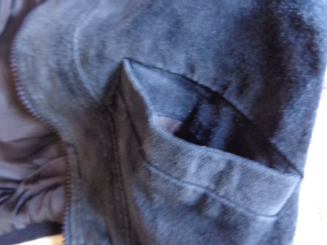 Jacke, Blouson, Wildlederblouson, Wildlederjacke, RV, ca. Gr. 140, marineblau