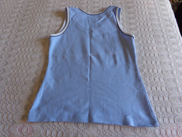 #Top Hemd Trägerhemd Sporttop hellblau/dunkelblau Gr. 38/40 bzw. ca. Gr. M