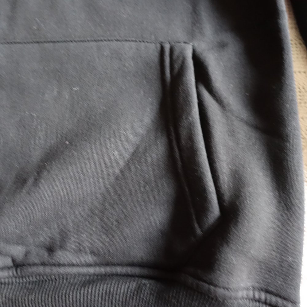 Hoodie, Sweatshirt mit Kapuze, Kapuzenshirt, Gr. M, ca. Gr. 36/38, Känguruhtaschen, schwarz/navy