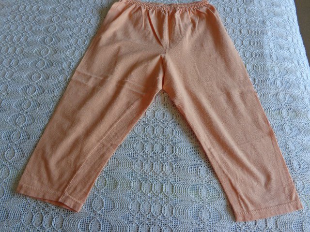 #Set 2-Teiler Shirt und 3/4-Hose Gr. 146/152 fällt aber größer aus orange-weiß-gepunktet