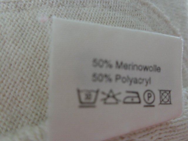 #Weste Strickweste Wollweste creme Gr. 48 bzw. ca. Gr. XL