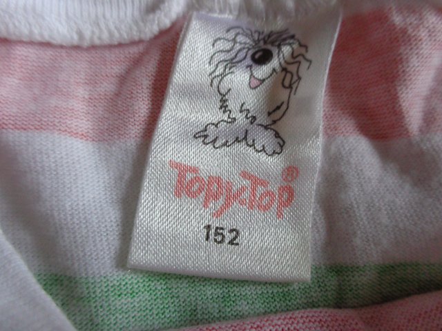 #Set 2-Teiler Shirt und Hose Gr. 152 grün/bunt-gestreift