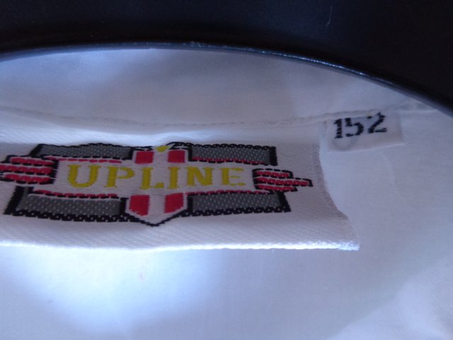 Bluse, ohne Ärmel, unterer Teil gekrinkelt, weiß, Gr. 152, UPLINE