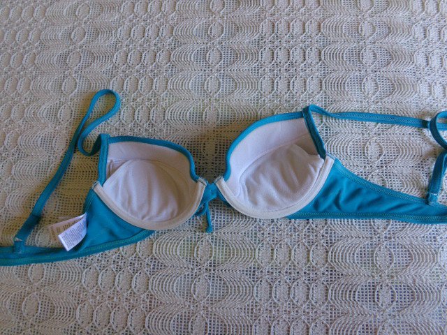 #S.Oliver Bikini-Oberteil Push-up Gr. 34 Cup A , smaragdfarben 