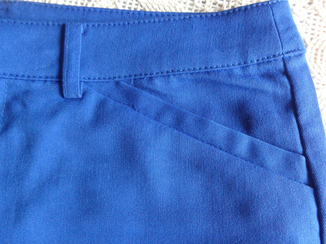Vintage - Hotpants, Shorts, kurze Hose, royalblau, Gr. 36 bzw. ca. Gr. S, H & M Divided