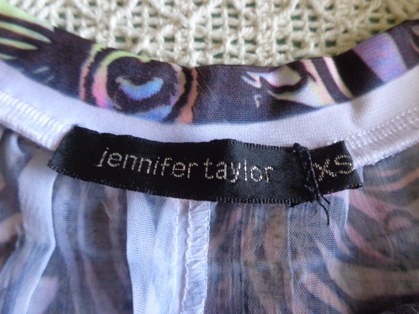 #Vintage - Bluse, Schlupfbluse, Gr. XS bzw. ca. Gr. 34, Jennifer Taylor