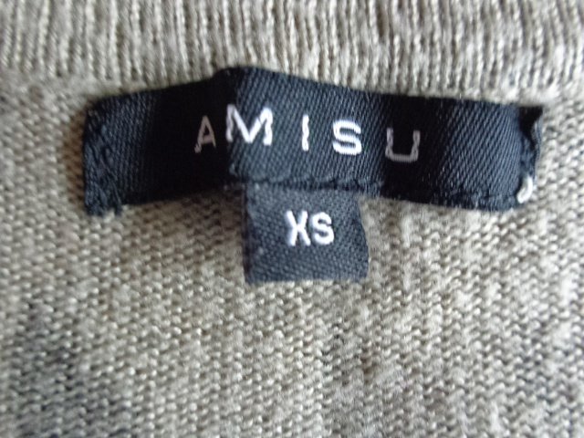 Feinstrickpullover, Longpullover, Gr. XS bzw ca. Gr. 34, Amisu, khaki
