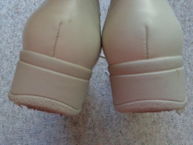 Damenschuhe Waldläufer Gr. 5 bzw. Gr. 38 ecru Leder, Fußbett