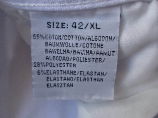 #Hose jeansartig Size 42/XL ca. Gr. 36/38 bzw. ca. Gr. S/M, weiß, Miss RJ