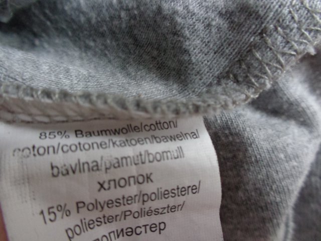 #Shirt Langarm Langarmshirt, hellgrau, ca. Gr. 38 bzw. ca. Gr. M, Rundhals, Casual W.E.A.R.