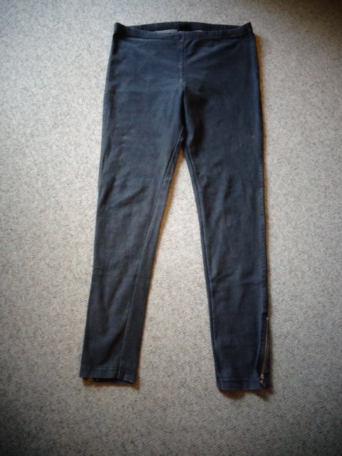 #Jeggings schwarz, Gr. M bzw. ca. Gr. 38, RV