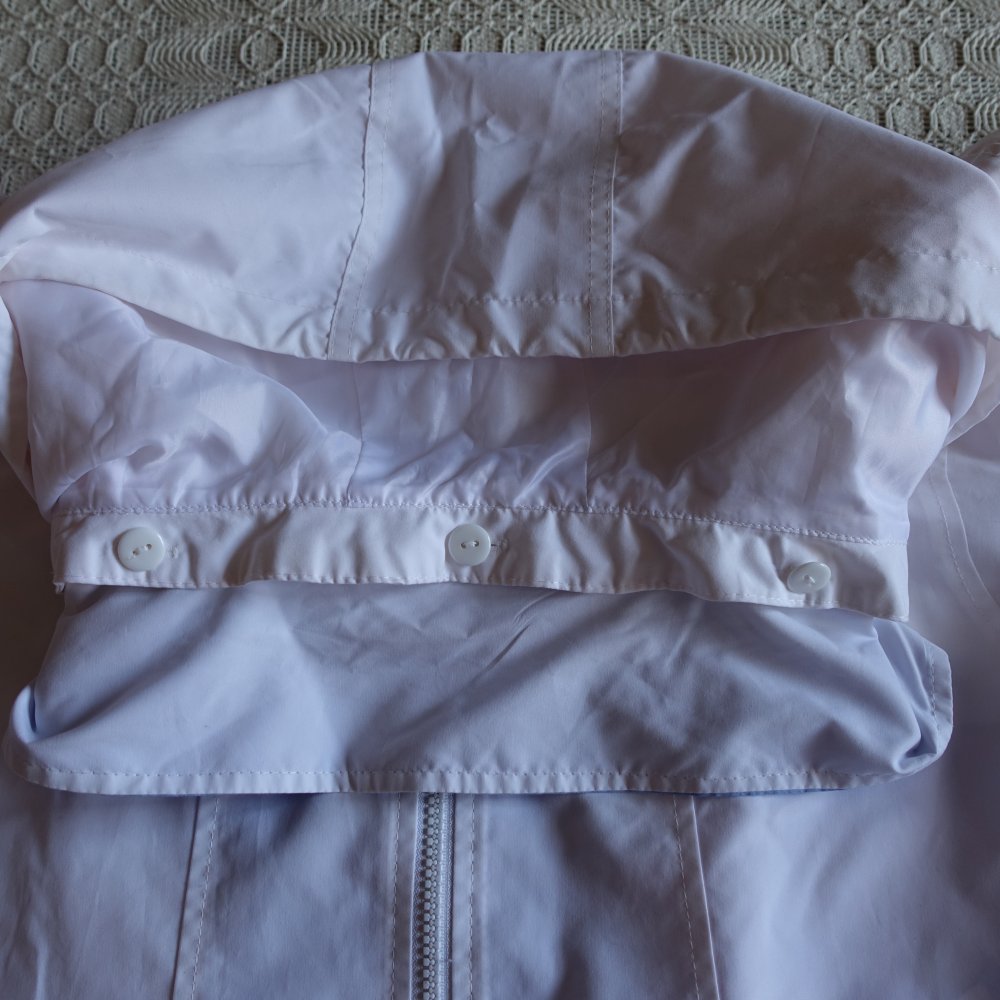 Jacke, Kapuzenjacke, weiß/hellblau, Gr. XL, Marke: FRANZTEX