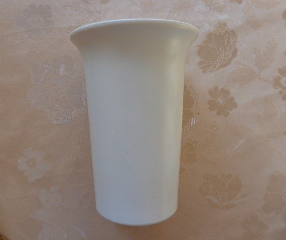 Vintage - Vase, weiß, schlicht, 3,00 