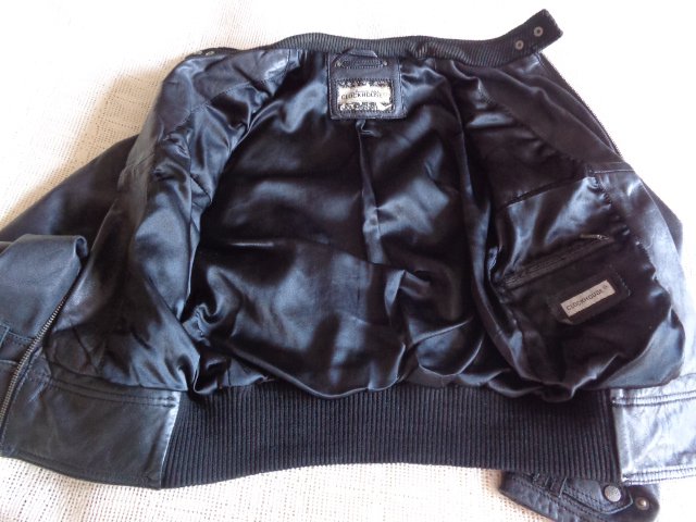 #Lederjacke Jacke Echt Leder Gr. S bzw. ca. Gr. 36 schwarz