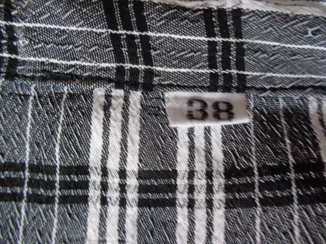 #Vintage Bluse ärmellos, lange Form, Gr. 36/38 bzw. ca. Gr. S/M, schwarz/weiß