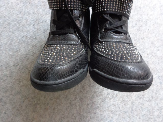 #Schuhe Stiefeletten Gr. 39/40 schwarz Keilabsatz