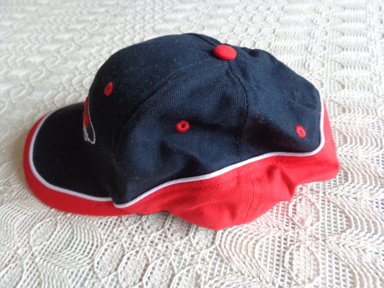 #Cappy, Schirmmütze, schwarz/rot, Unisex, Einheitsgröße