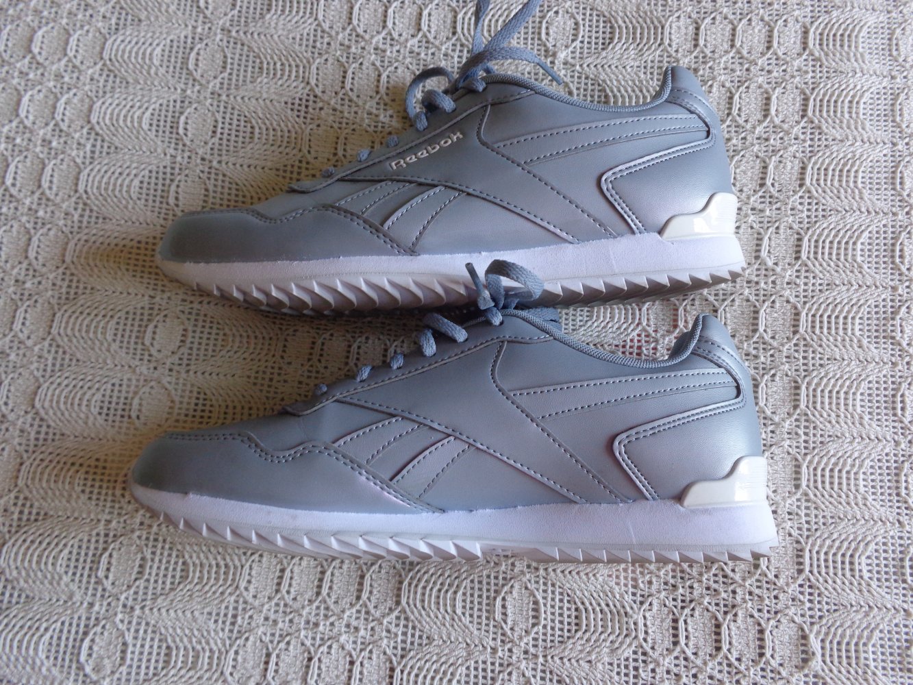 Sneaker, Turnschuhe, Reebok Royal Glide Ripple Clip Shoes, Gr. 40, grau/weiß