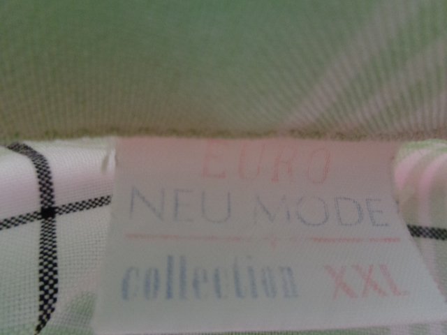 #Bluse mit Kurzarm, Kurz-Arm-Bluse kariert Gr. XXL bzw. ca. Gr. 50