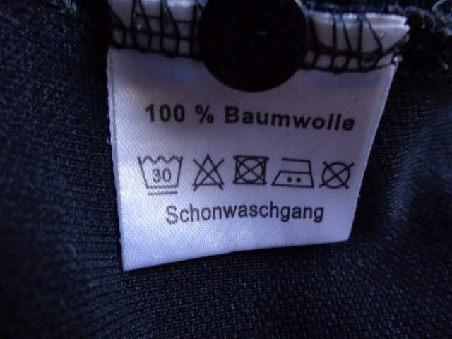 #Herren-Polo-Shirt in 2in1-Optik, Gr. M bzw. 48/50, schwarz