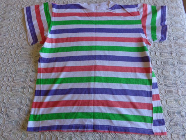 #Set 2-Teiler Shirt und Hose Gr. 152 grün/bunt-gestreift