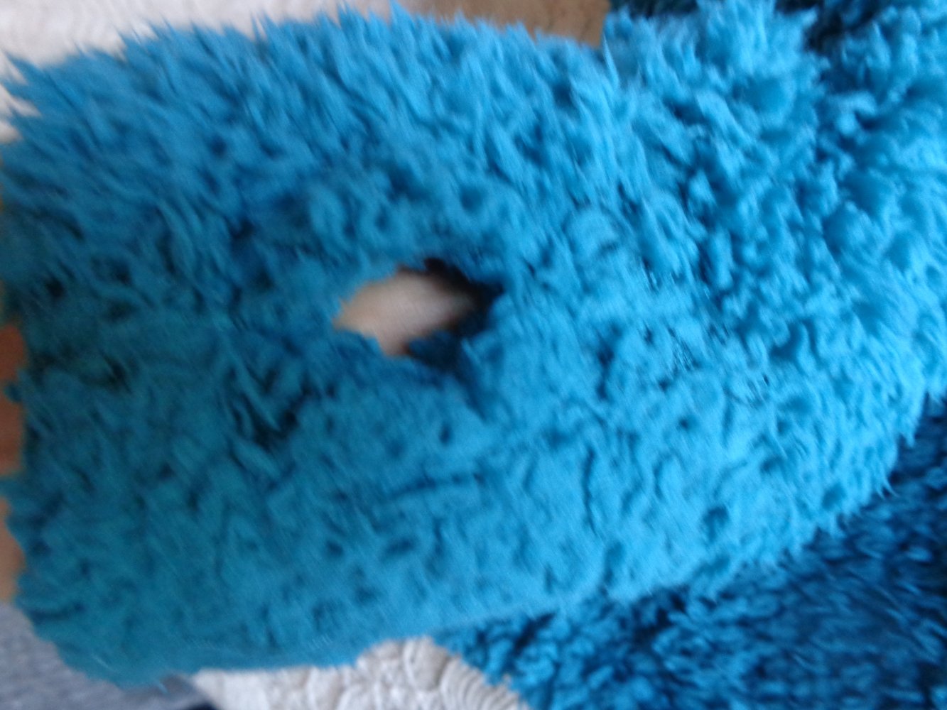 Teddyplüschjacke, Stehkragen, Gr. S bzw. ca. Gr. 36, smaragdfarben, RV