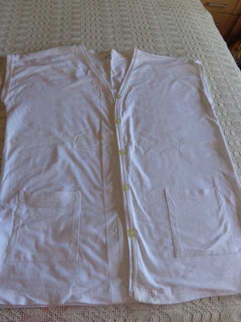 #Vintage Weste Sweatweste weiß Gr. 38/40 bzw. ca. Gr. M/L