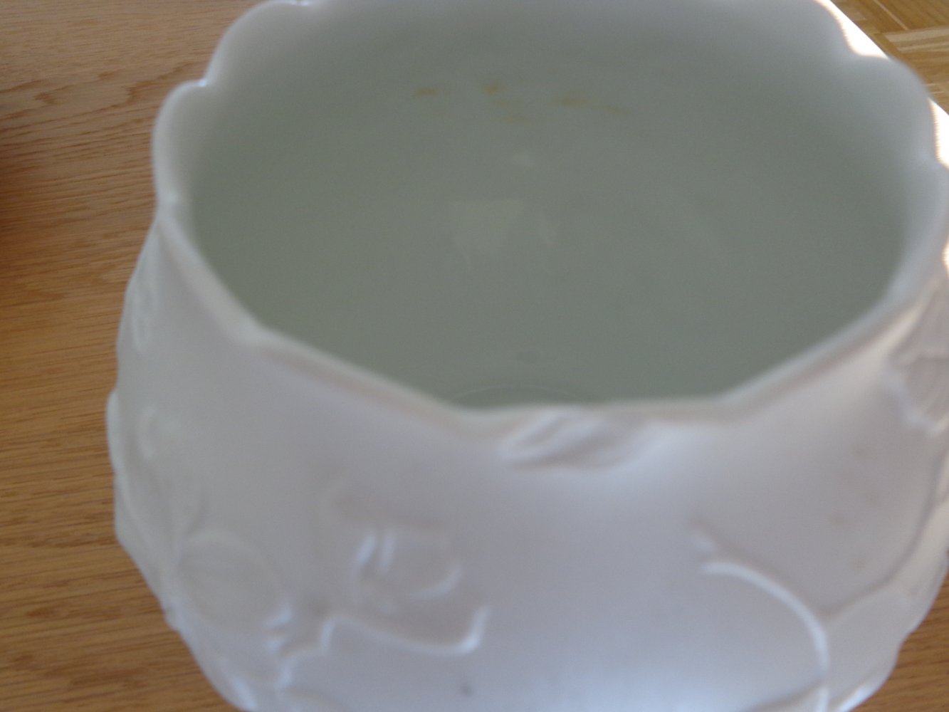 Vintage - Vase - Blumenvase - Kugelvase, AK Kaiser, weiß