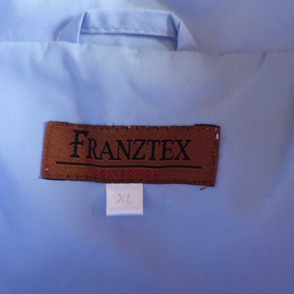 Jacke, Kapuzenjacke, weiß/hellblau, Gr. XL, Marke: FRANZTEX