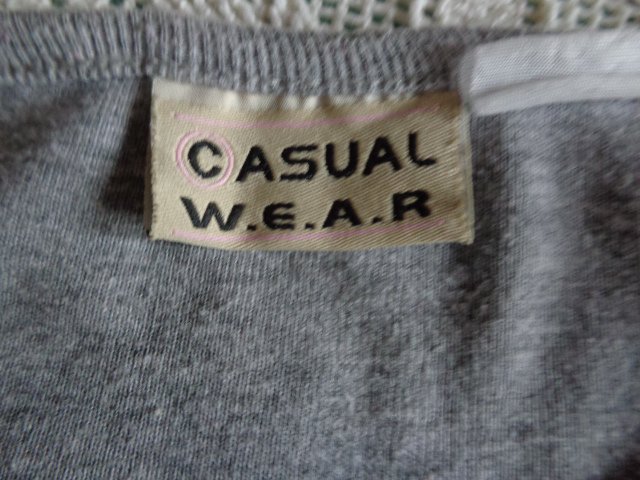 #Shirt Langarm Langarmshirt, hellgrau, ca. Gr. 38 bzw. ca. Gr. M, Rundhals, Casual W.E.A.R.