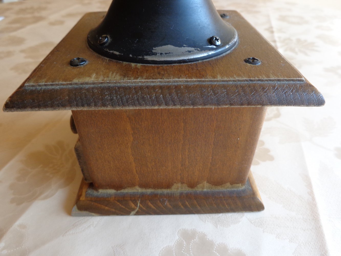 Vintage - Deko - Holzkaffeemühle - braun